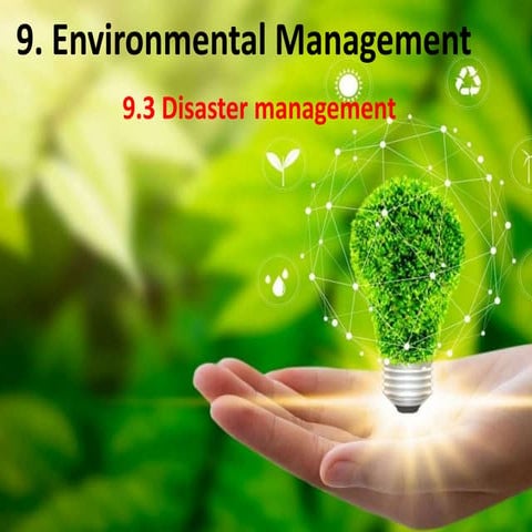 9.3 disaster management