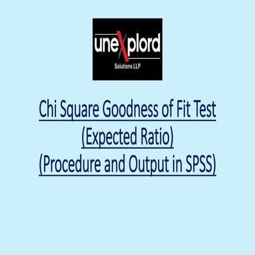chi square goodness of fit test (expected ratio) (procedure and output)