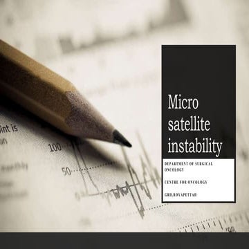 Microsatellite instability