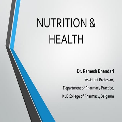 Nutrition and Food