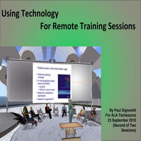 Using Technology for Remote Training Sessions