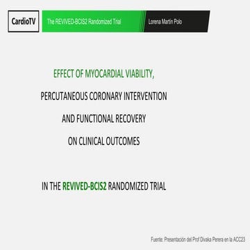 REVIVED-BCIS2 Trial | PDF