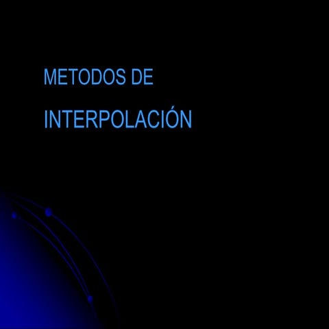 INTERPOLACION Y EJEMPLOS PRACTICOS PARA CURSO