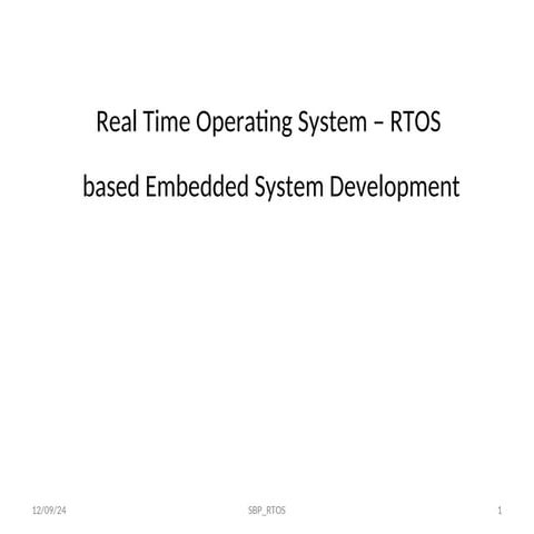RTOS Based ESD                          .