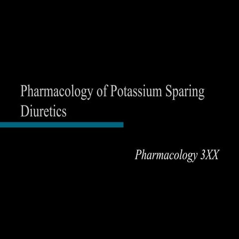 9.7. Pharmacology of Potassium sparing Diuretics -dec2015.ppt