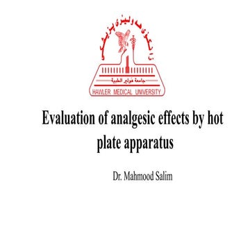 9.Evaluation analgesic effects by hot plate apparatus - Copy.pptx