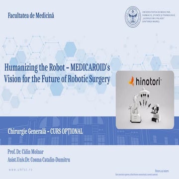 9. Humanizing the Robot – MEDICAROID's Vision for the Future of Robotic ...