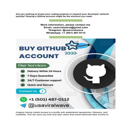 9.009 Top Sites To Buy GitHub account in 2025