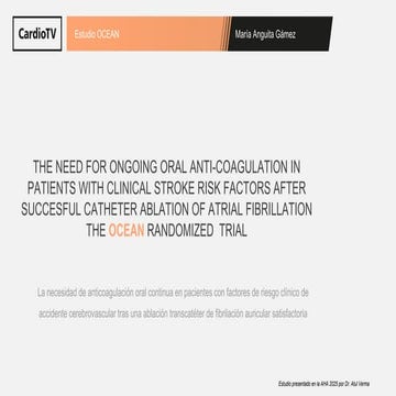 Estudio OCEAN. AHA 2025 en Nueva Orleans