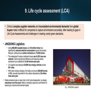Life Cycle Assesment for China in logistics