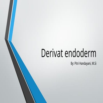 9. Derivat endoderm.pptx struktur dan perkembangan hewan | PPTX