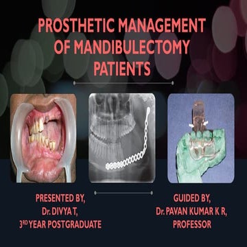 Comprehensive Prosthetic Management and Rehabilitation of ...