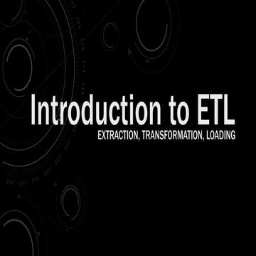 Pengertian etl | PDF