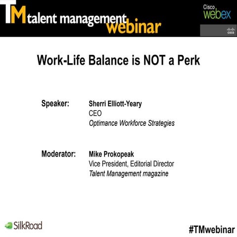 Work-Life Balance Is NOT a Perk