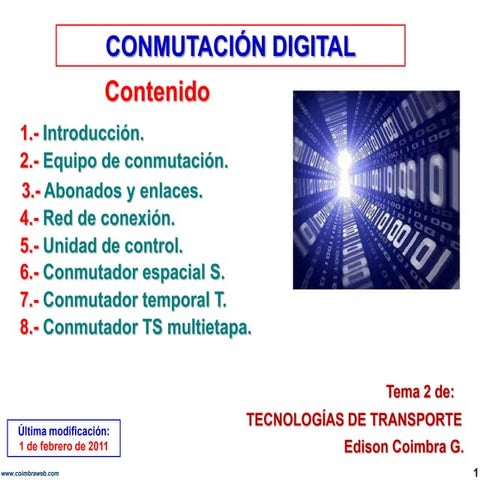 9.2 Conmutacion digital