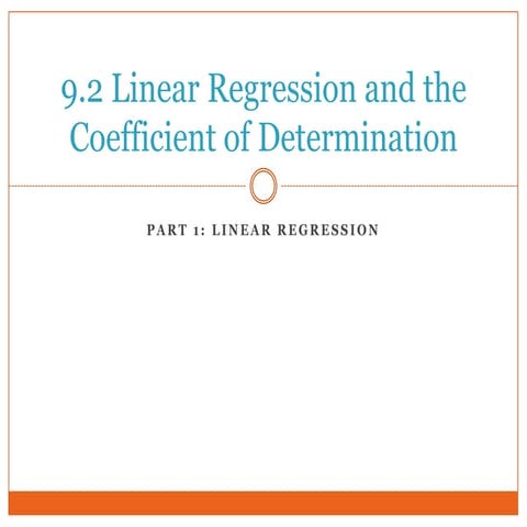 9.2 lin reg coeff of det