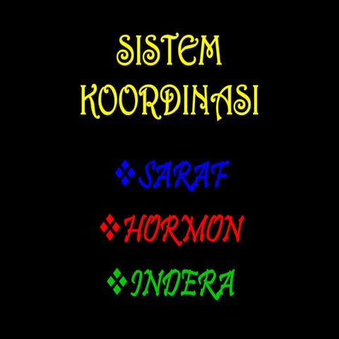 9 3. sistem koordinasi
