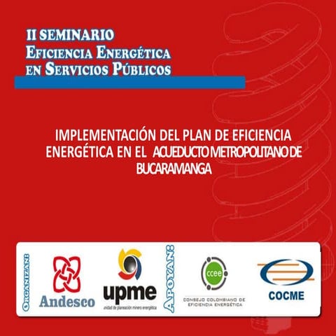 9. Avance en la implementación del Plan de eficiencia energética en el ...
