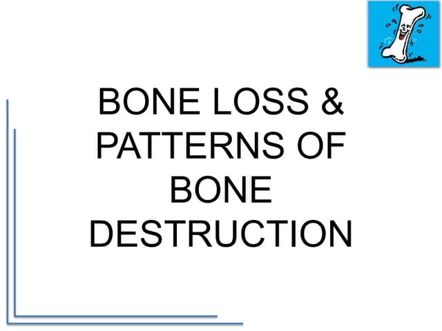    bone loss patterns 