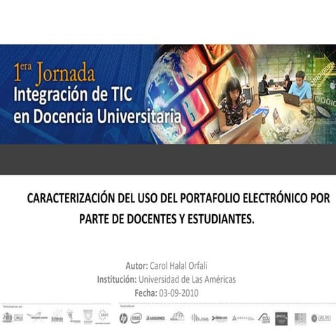 Exp. 9: “Caracterización del uso del portafolio electrónico por parte de doce...
