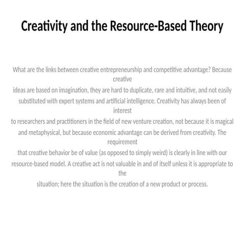 Creativity and the Resource-Based Theory.pptx
