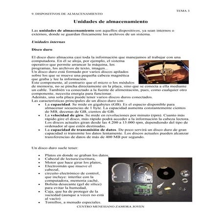 9. Dispositivos De Almacenamiento