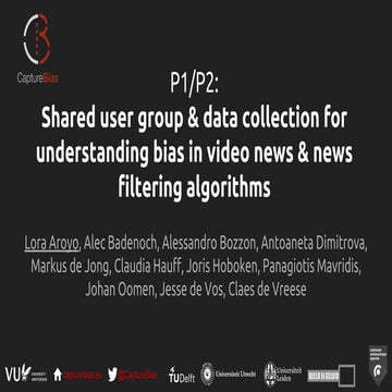 Understanding bias in video news & news filtering algorithms