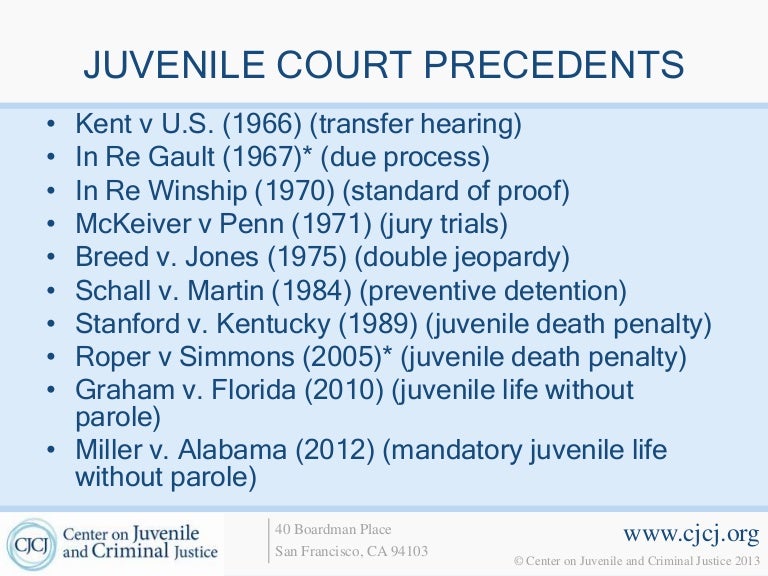9 Juvenile Court Precedents