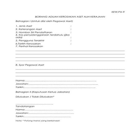 9.kew.pa 9 (borang aduan kerosakan aset alih)