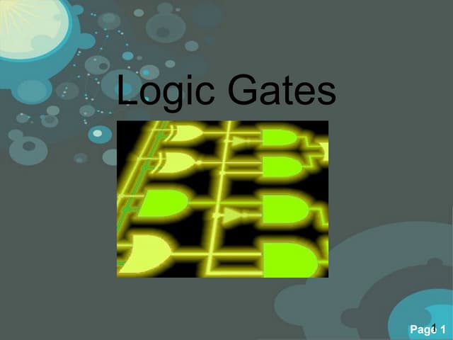 LOGIC GATES | PPT | Physics | Science