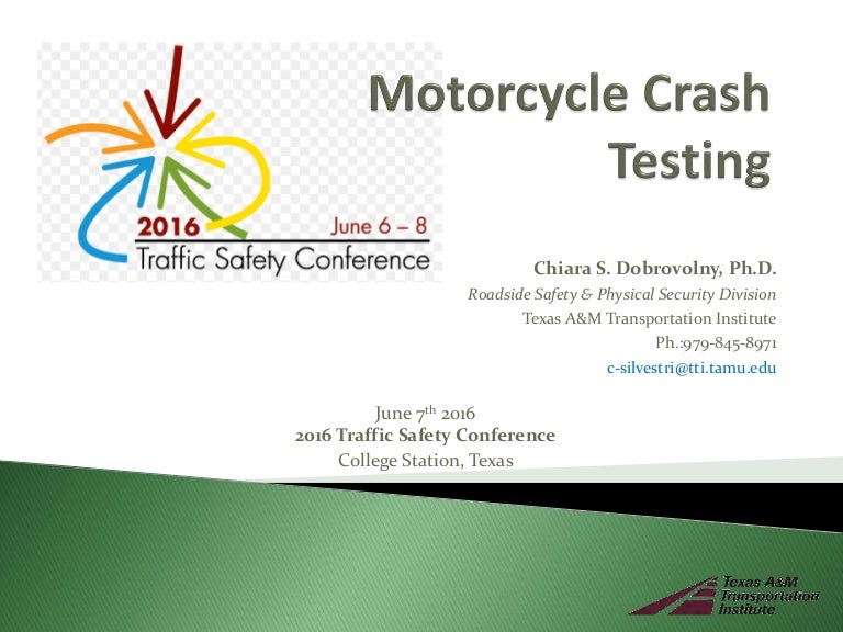 Motorcycle Crash Testing
