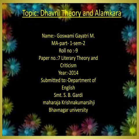 Paper no.:7 Literary Theory and Criticism