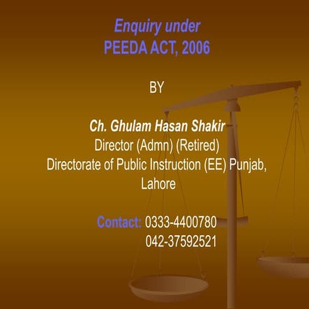 9 peeda act 2006 by . hassan shakir