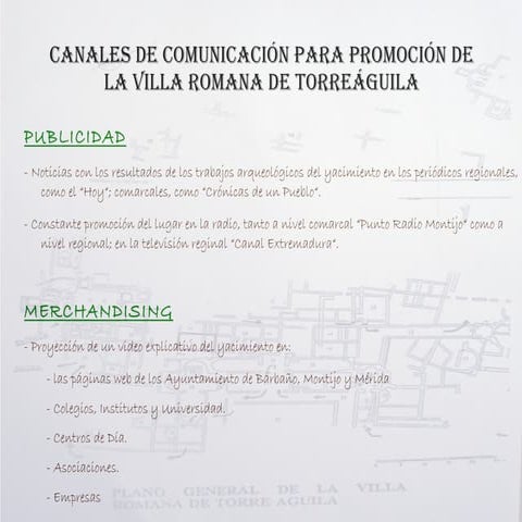 9. plan de comunicación para promoción torreáguila