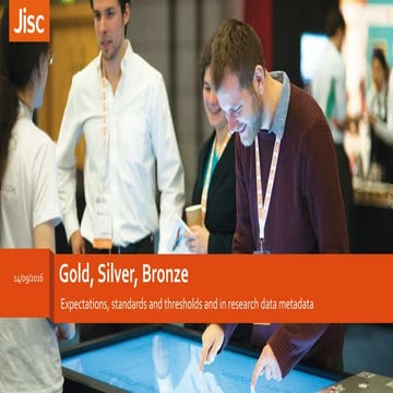 Gold, silver, bronze - research data network