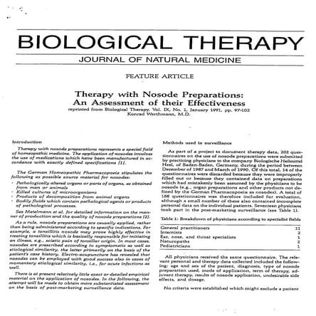 9 therapy with nosode preparations - an assessment of thei | PDF