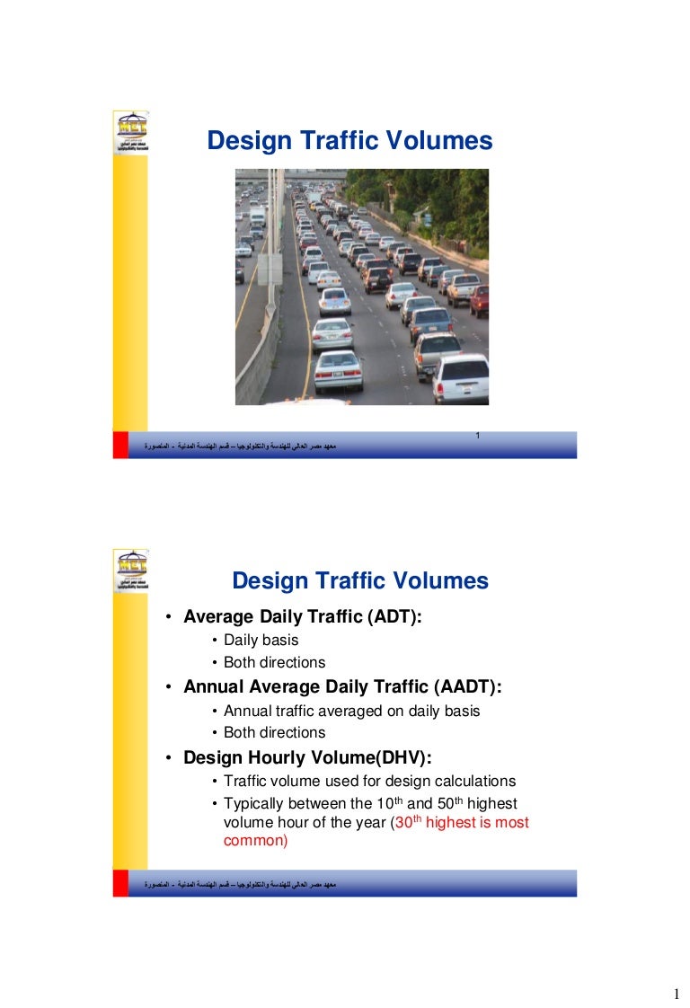 9Traffic Volume ( Transportation and Traffic Engineering Dr. Sheriff…