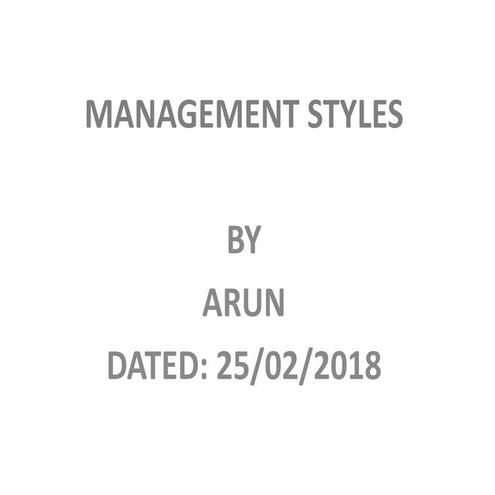 9 types of management