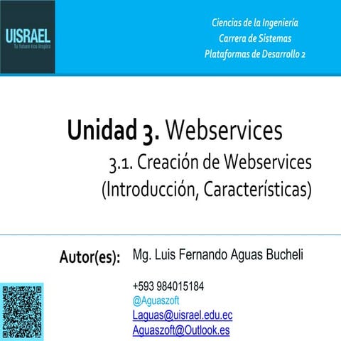 9- Unidad 3: Webservices-3.1. Introducción, Conceptos y Características