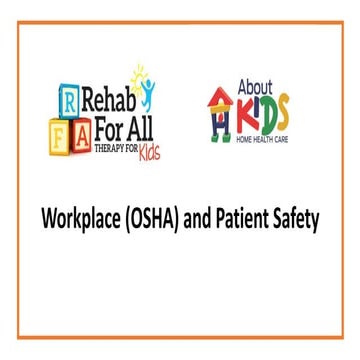 9 workplace &amp; patient safety