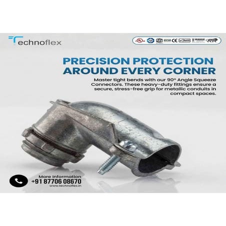 🔩 90° Angle Connector by Technoflex – Perfect Fit for Tight & Secure ...
