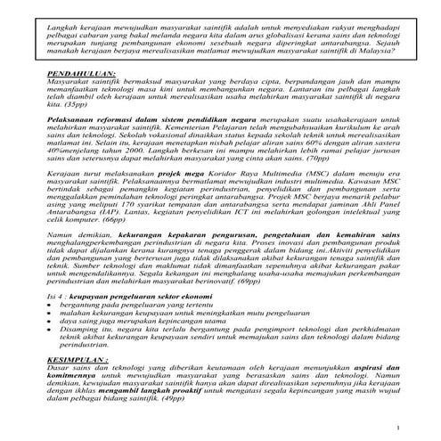 Masyarakat Saintifik