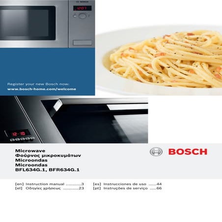 Microondas BOSCH BFL634GW1