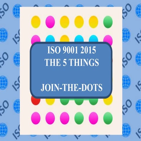 ISO 9001 2015 | Join-The-Dots