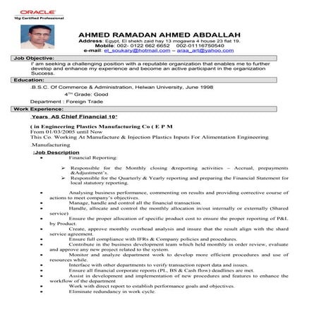 C V ahmed ramadan new