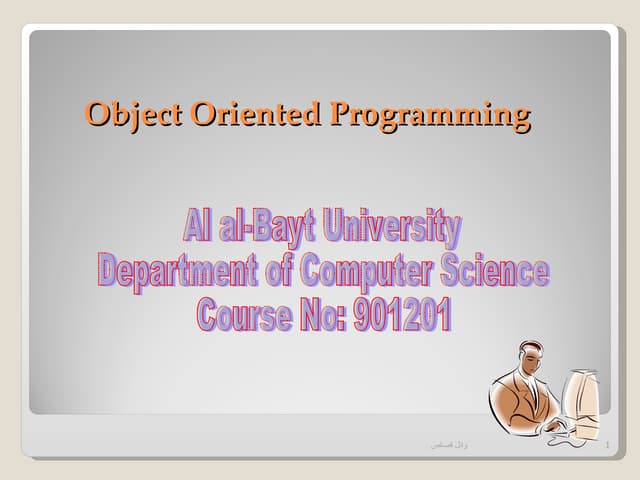 Object Oriented Programming with Real World Examples