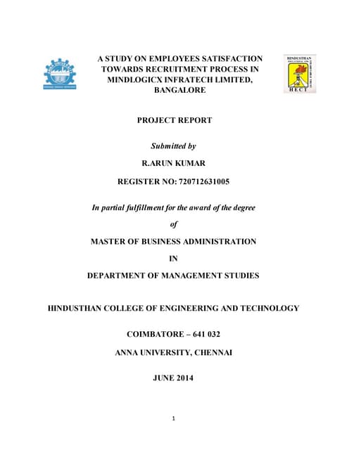 MBA Project Step by Step Guide | PDF