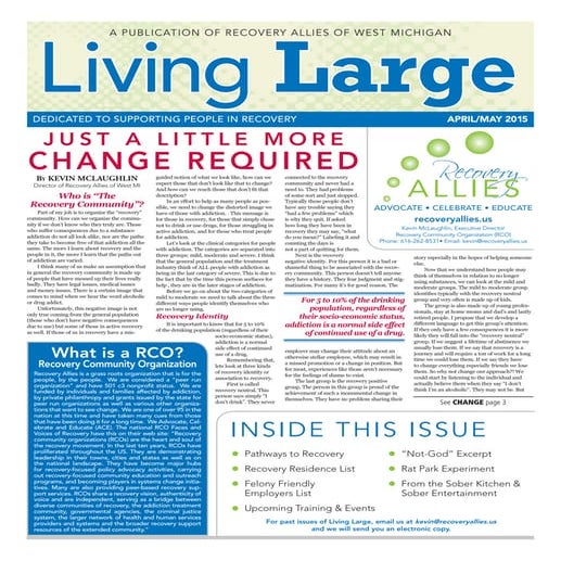 April:May 2015 Living Large