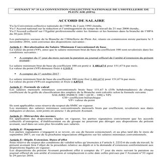 IDCC 1631 avenant n35 accord de sal...