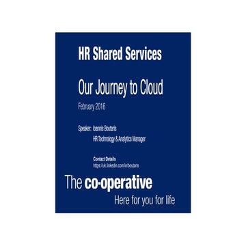 The Co-op Group and its Journey to Oracle Fusion HCM Cloud